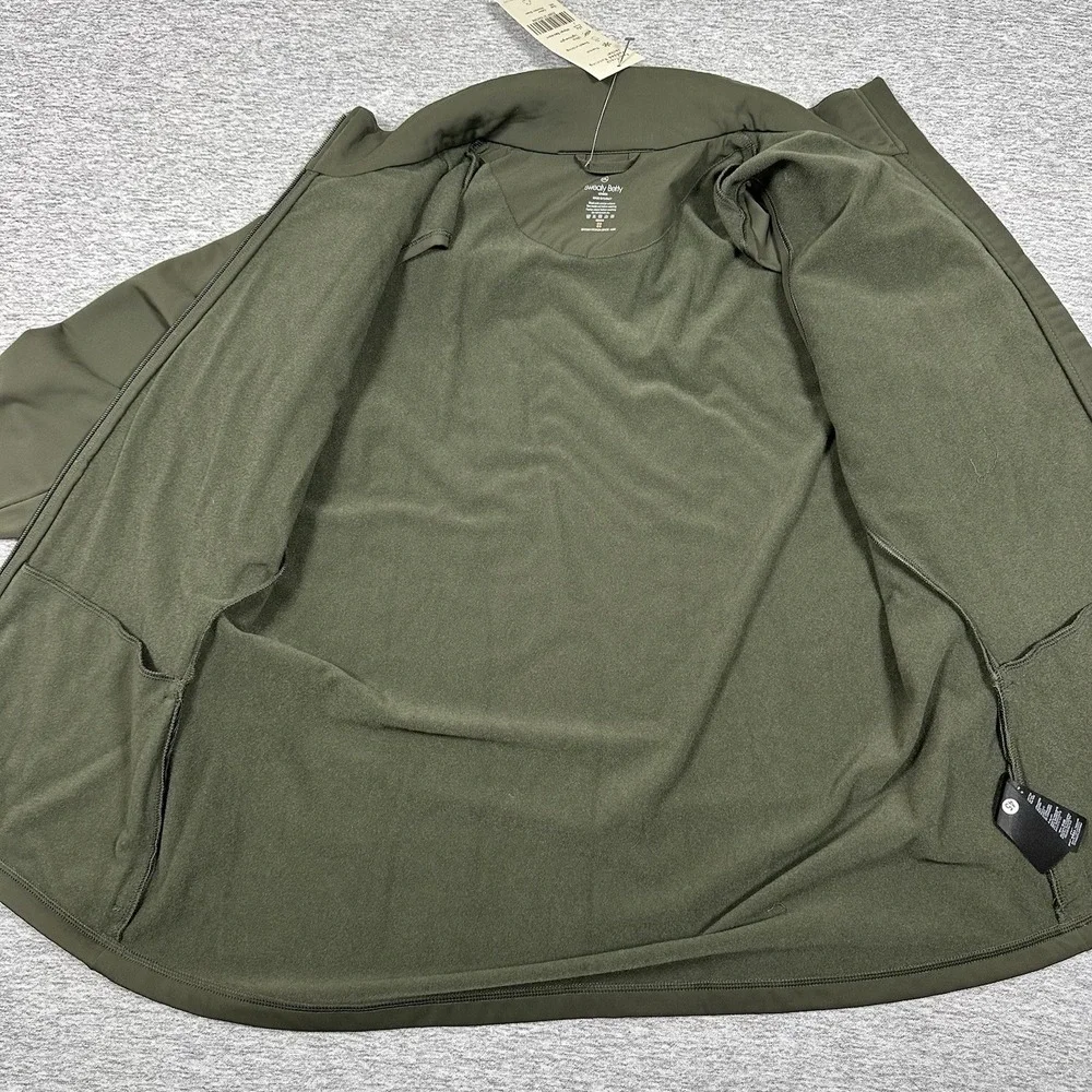 Sweaty Betty Fast Track Padded Running Jacket Womens XXL Green Full Zip NEW